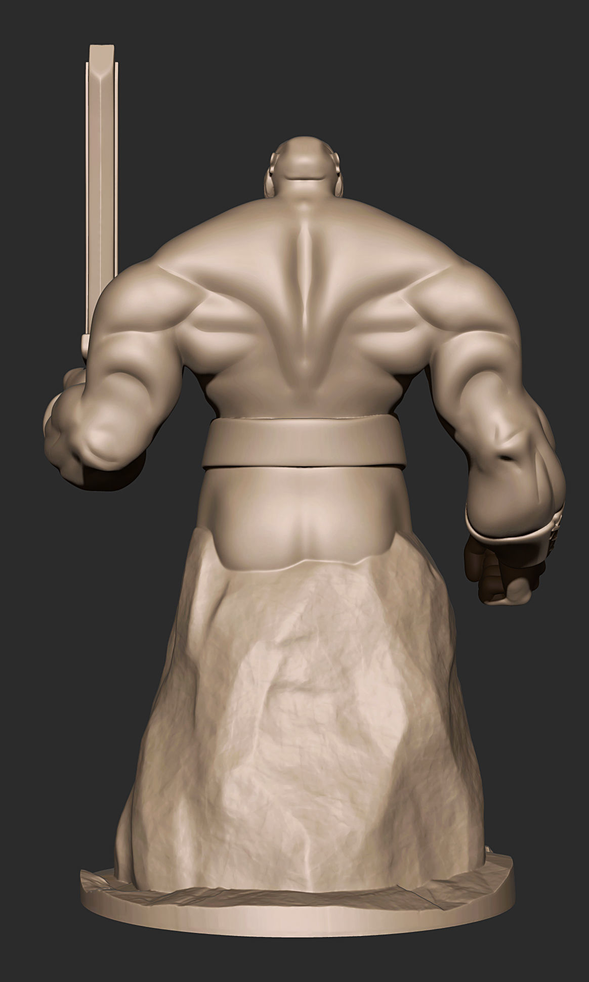 Viking statue 3D print model_4