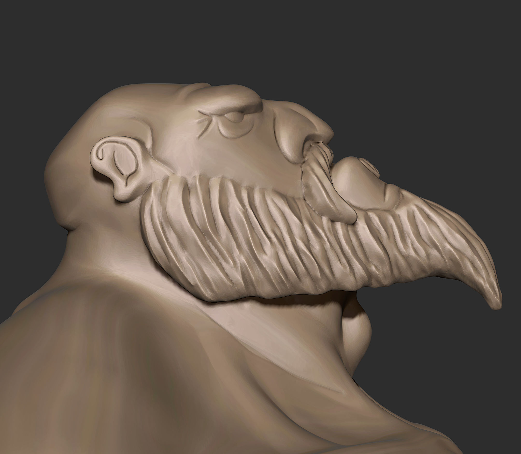 Viking statue 3D print model_5