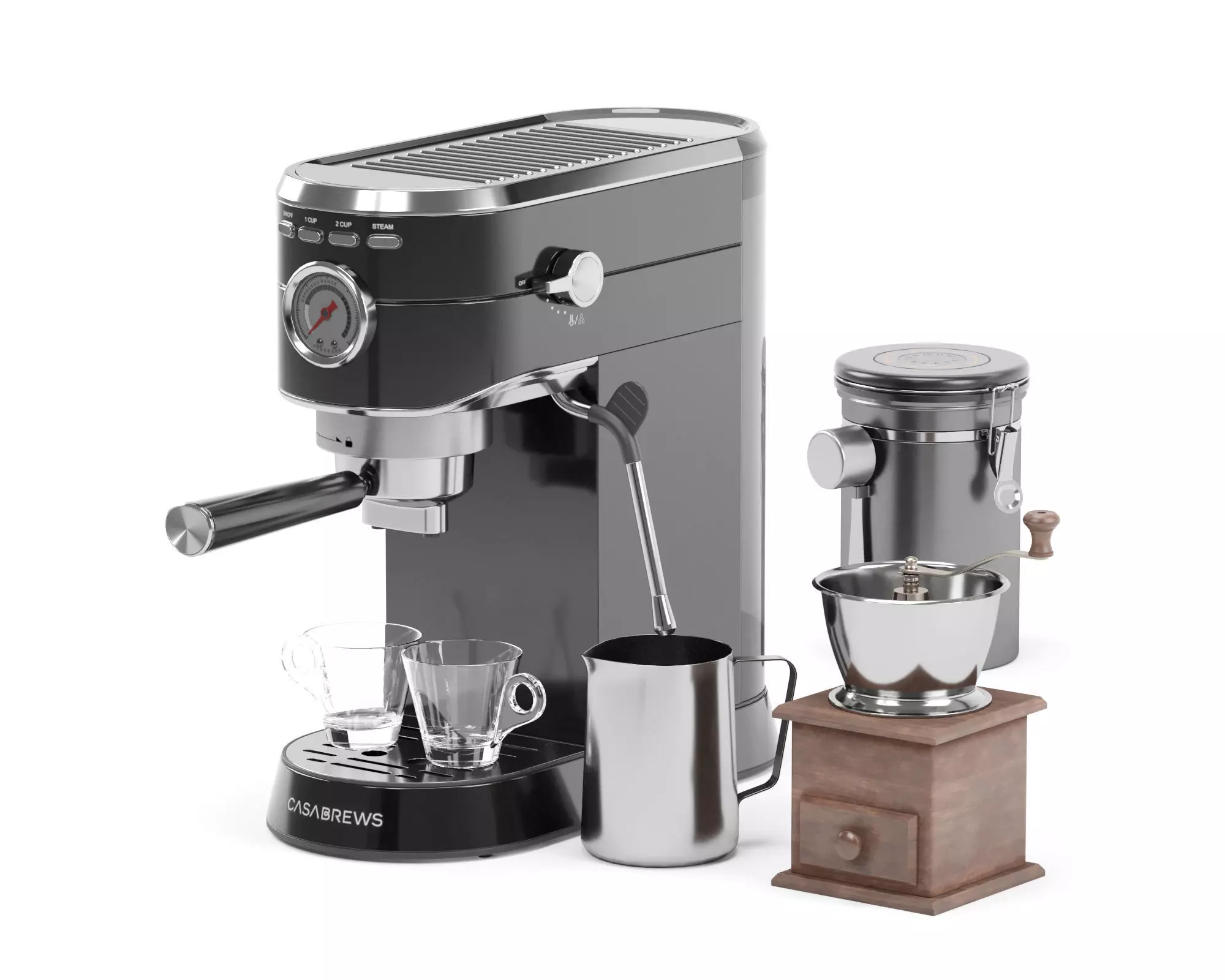 CASABREWS espresso coffee machine 3D model_0