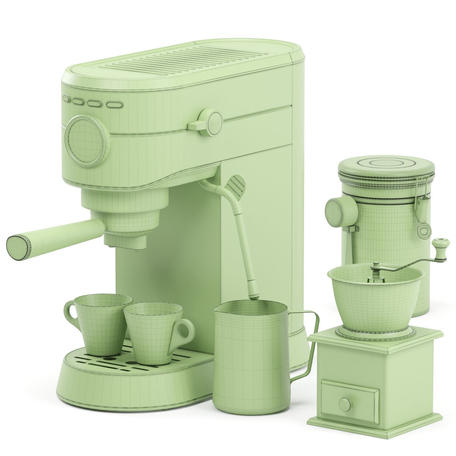 CASABREWS espresso coffee machine 3D model_6