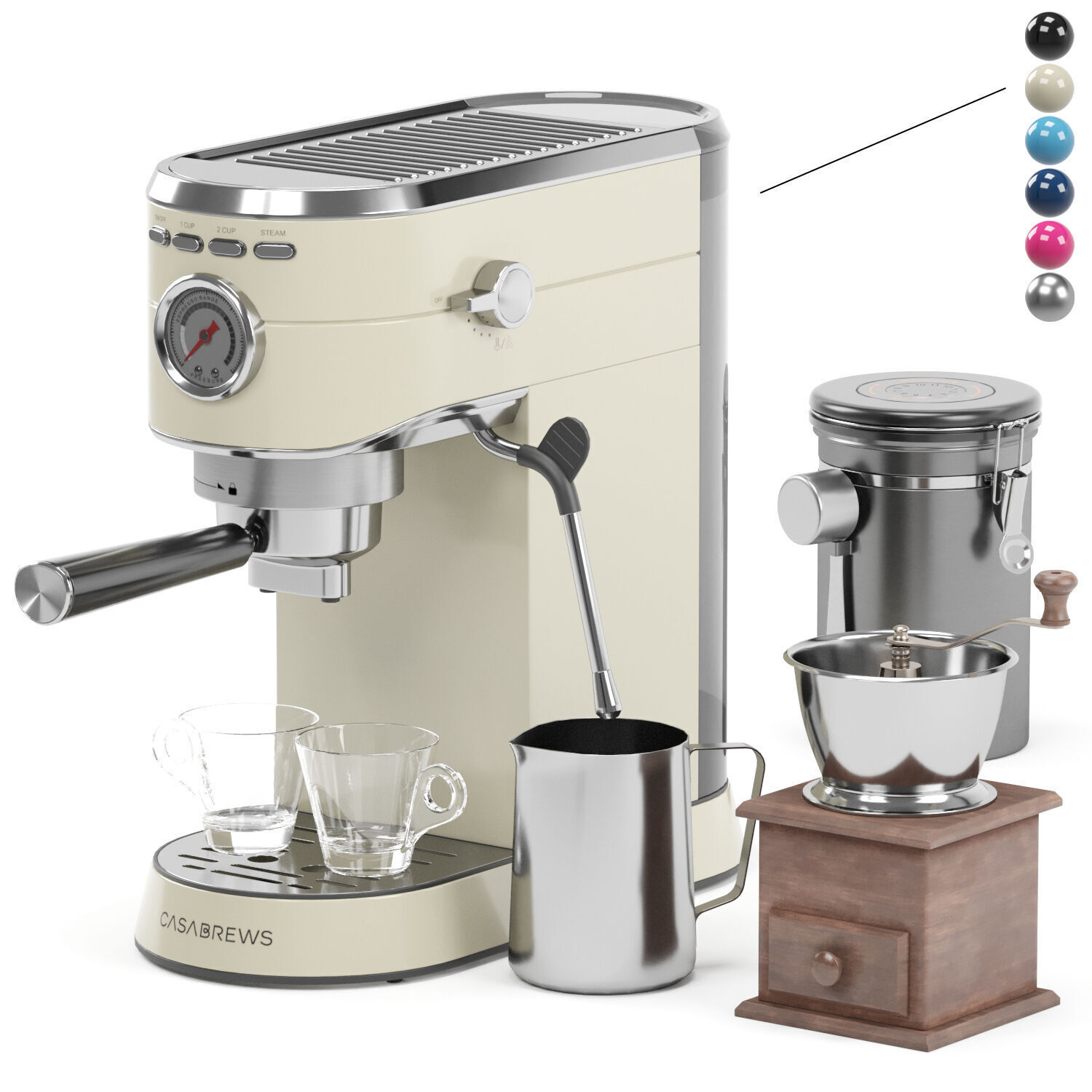 CASABREWS espresso coffee machine 3D model_2