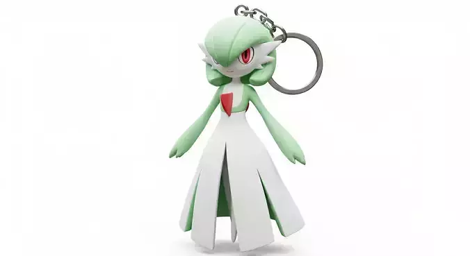 pokemon gardevoir keychain 3d 3D print model