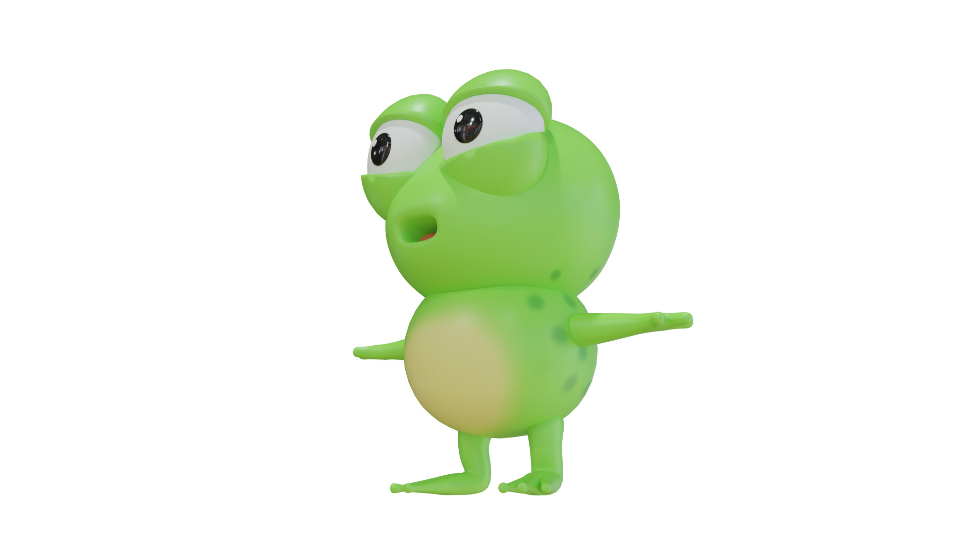 Stylized Frog 3D Model 3D model_5