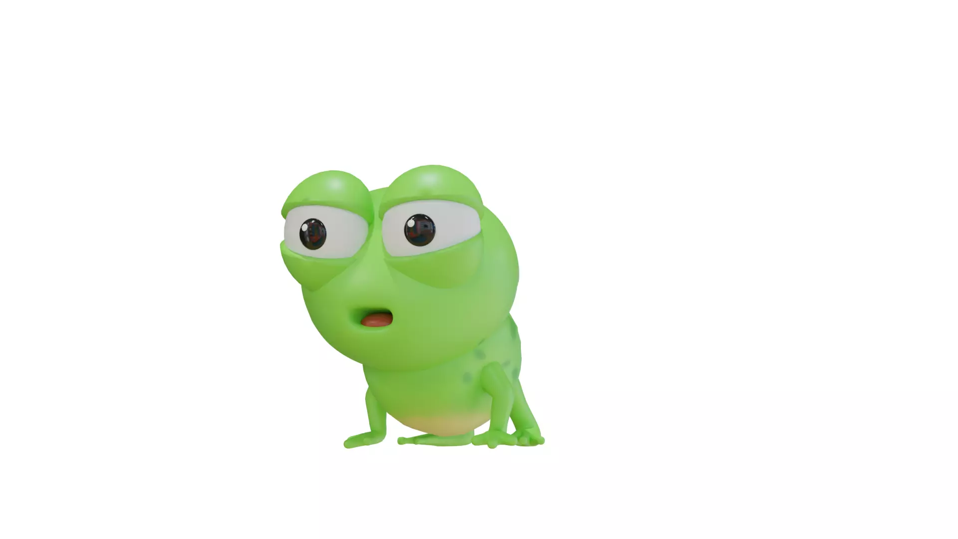 Stylized Frog 3D Model 3D model_0