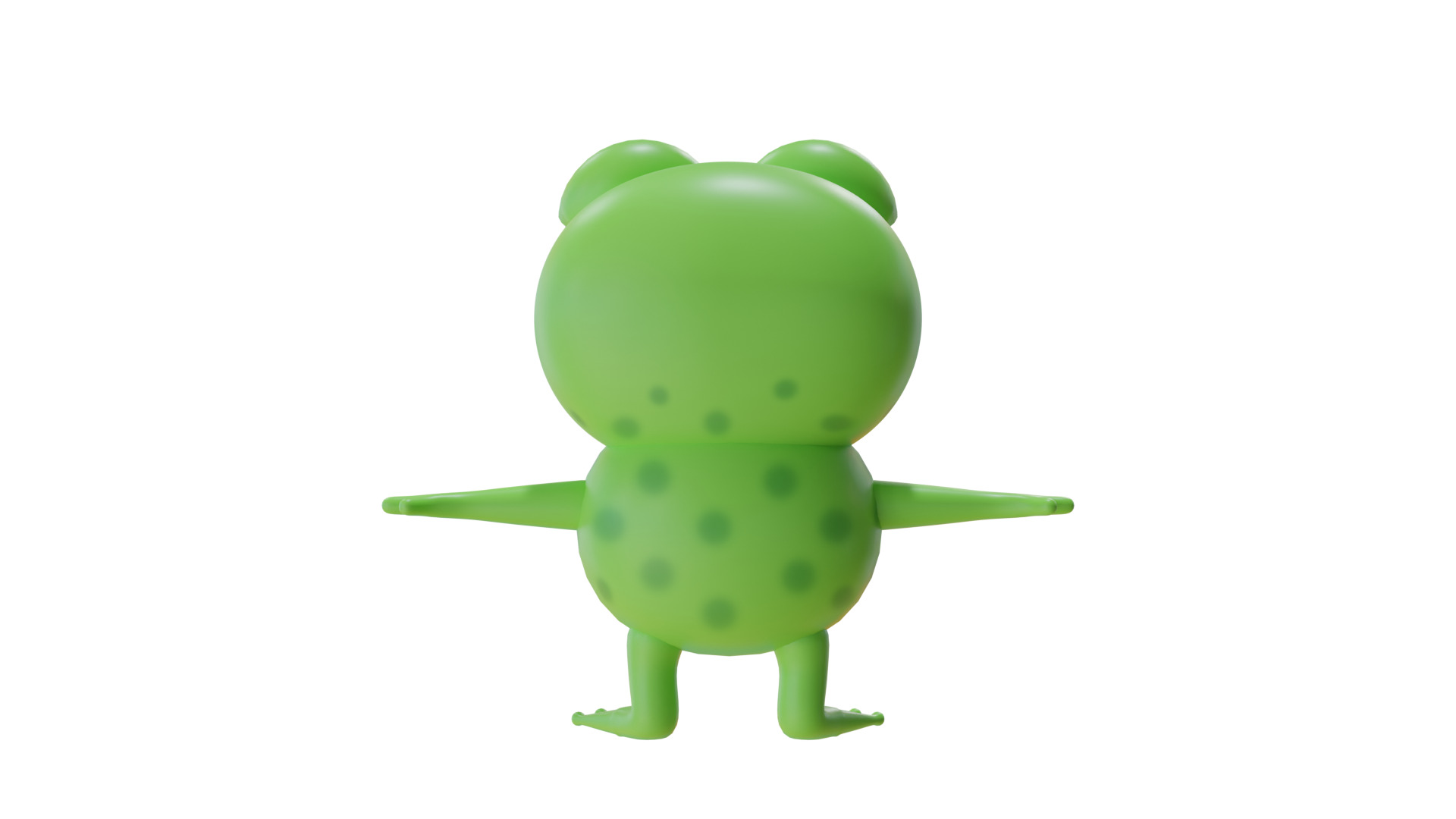 Stylized Frog 3D Model 3D model_2