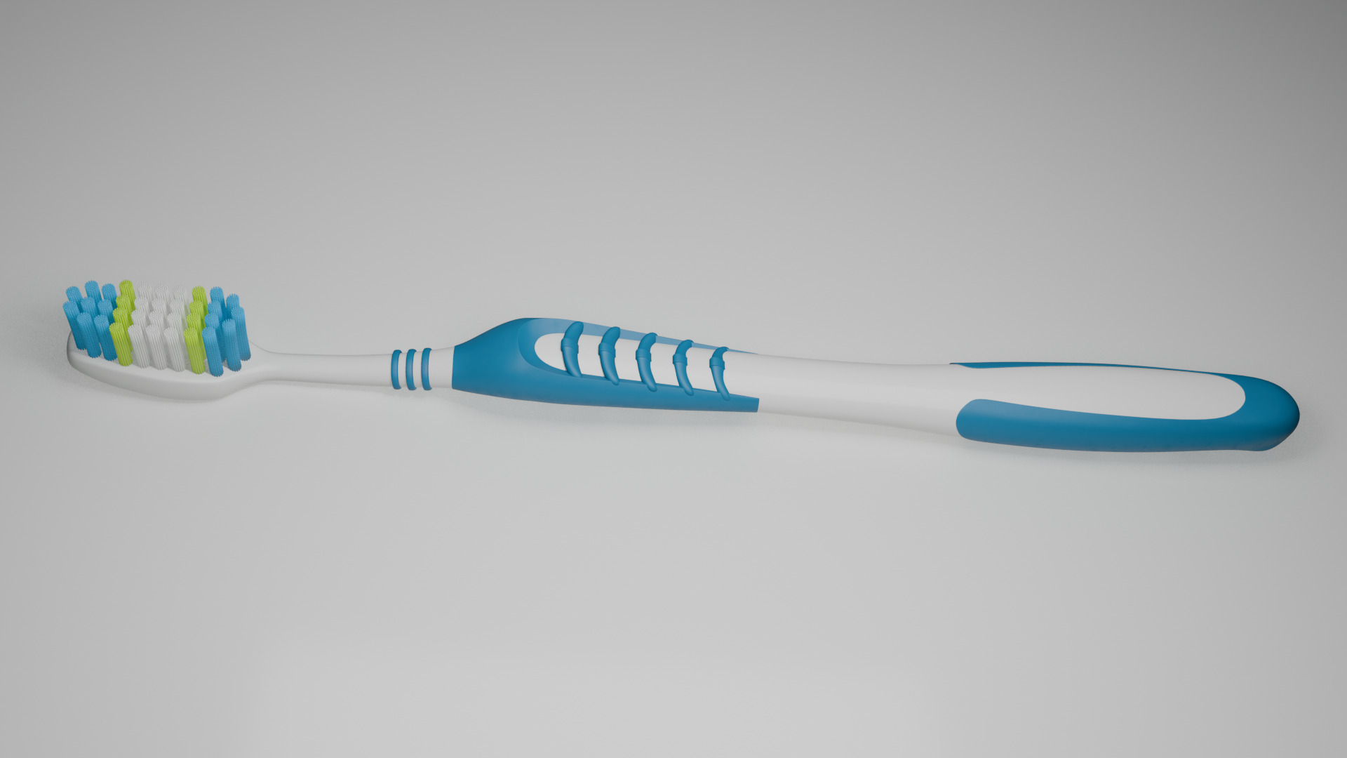 Toothbrush Low-poly 3D model_9