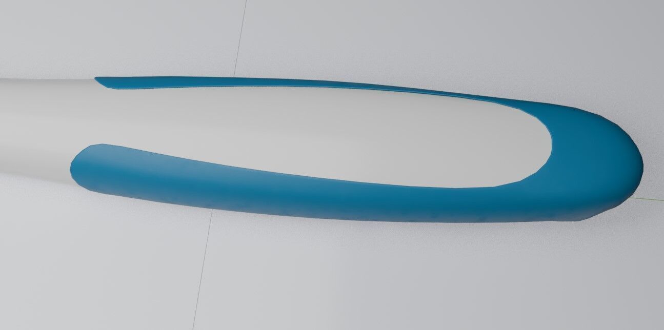 Toothbrush Low-poly 3D model_7