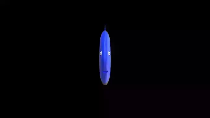 Cartoon Stylized Fish 3D Model