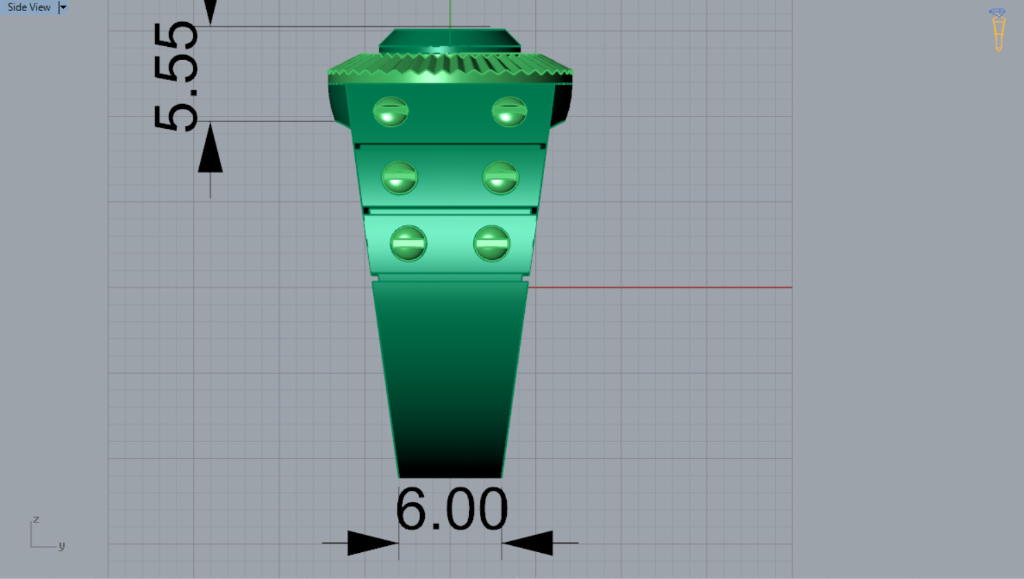 man diamond ring mr0136 3D print model_12