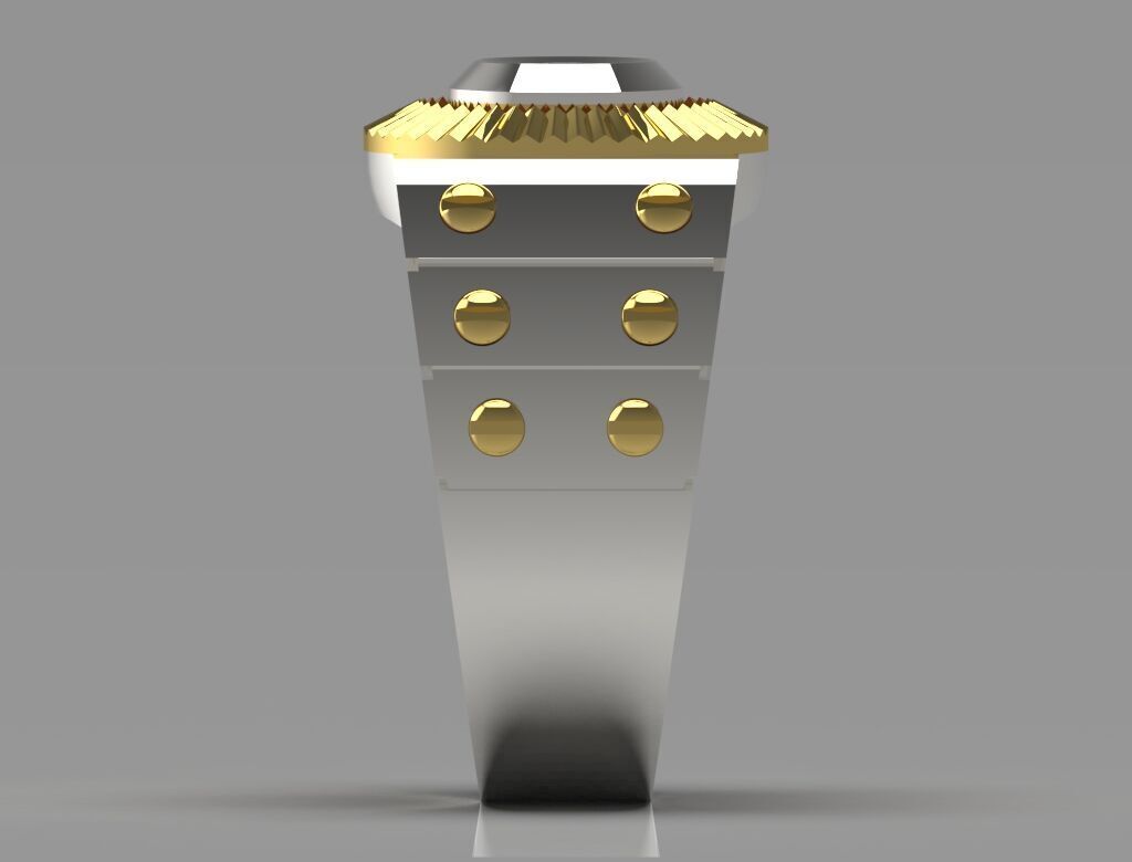 man diamond ring mr0136 3D print model_17