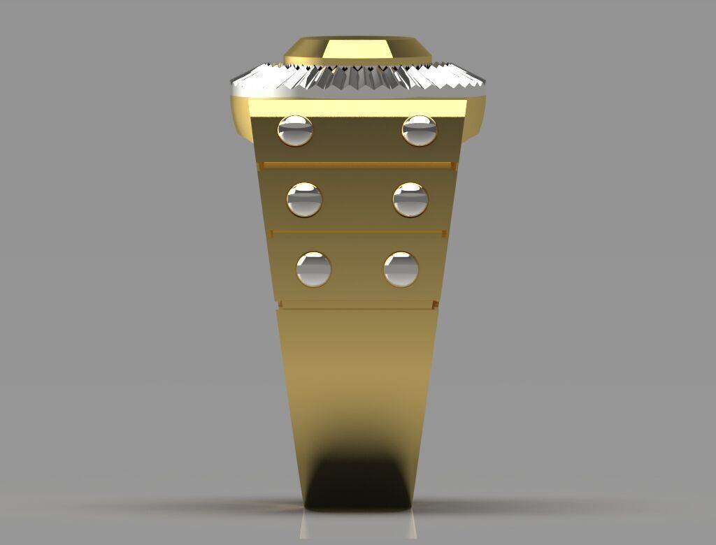 man diamond ring mr0136 3D print model_2