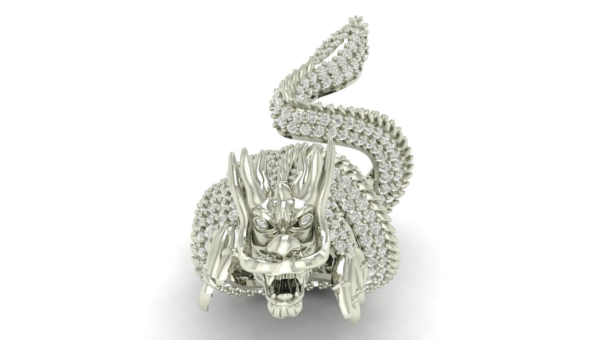 Dragon Ring 3D print model_12