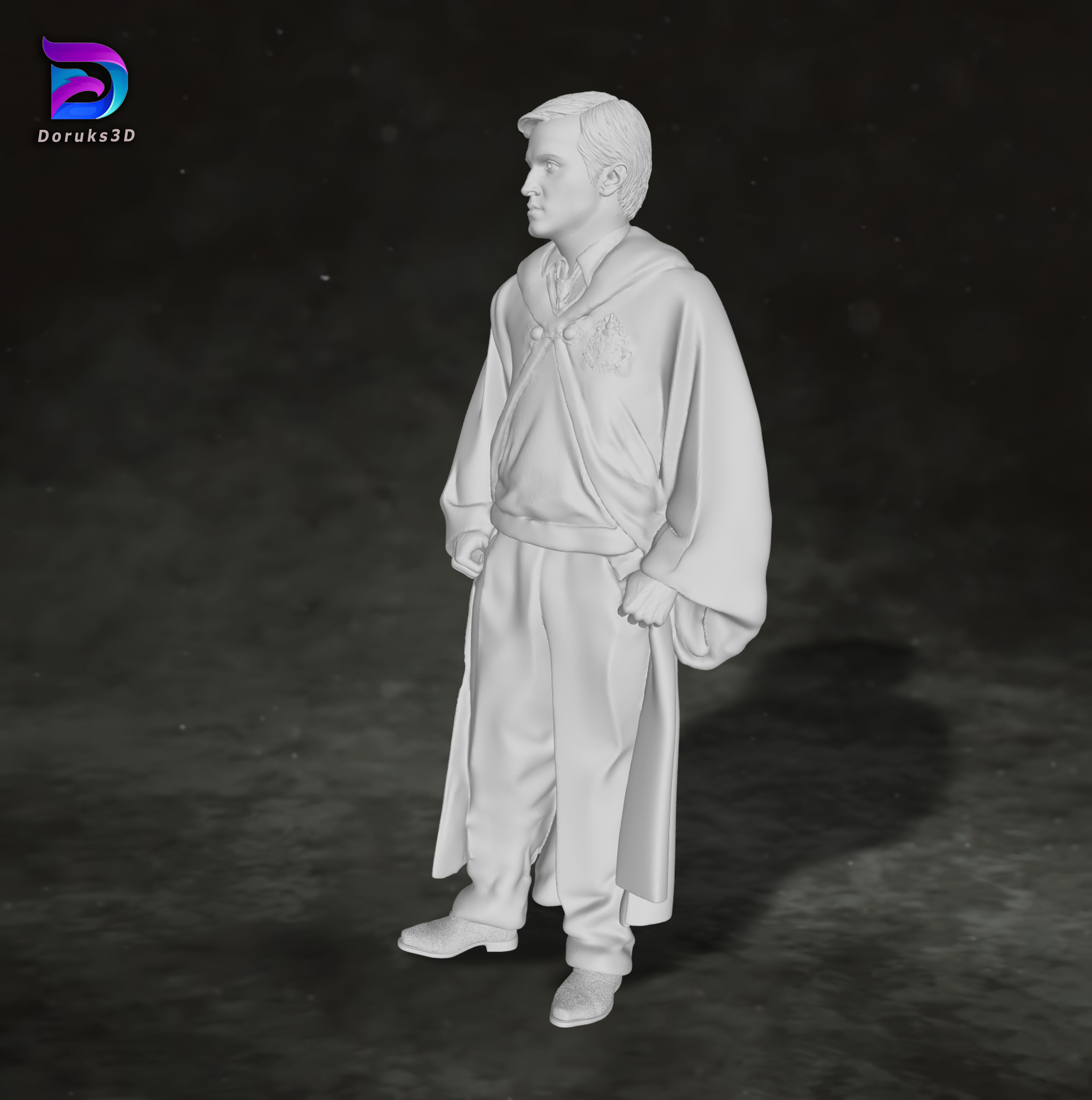 Draco Malfoy Harry Potter Action Figures Custom 3D print model 3D print model_6