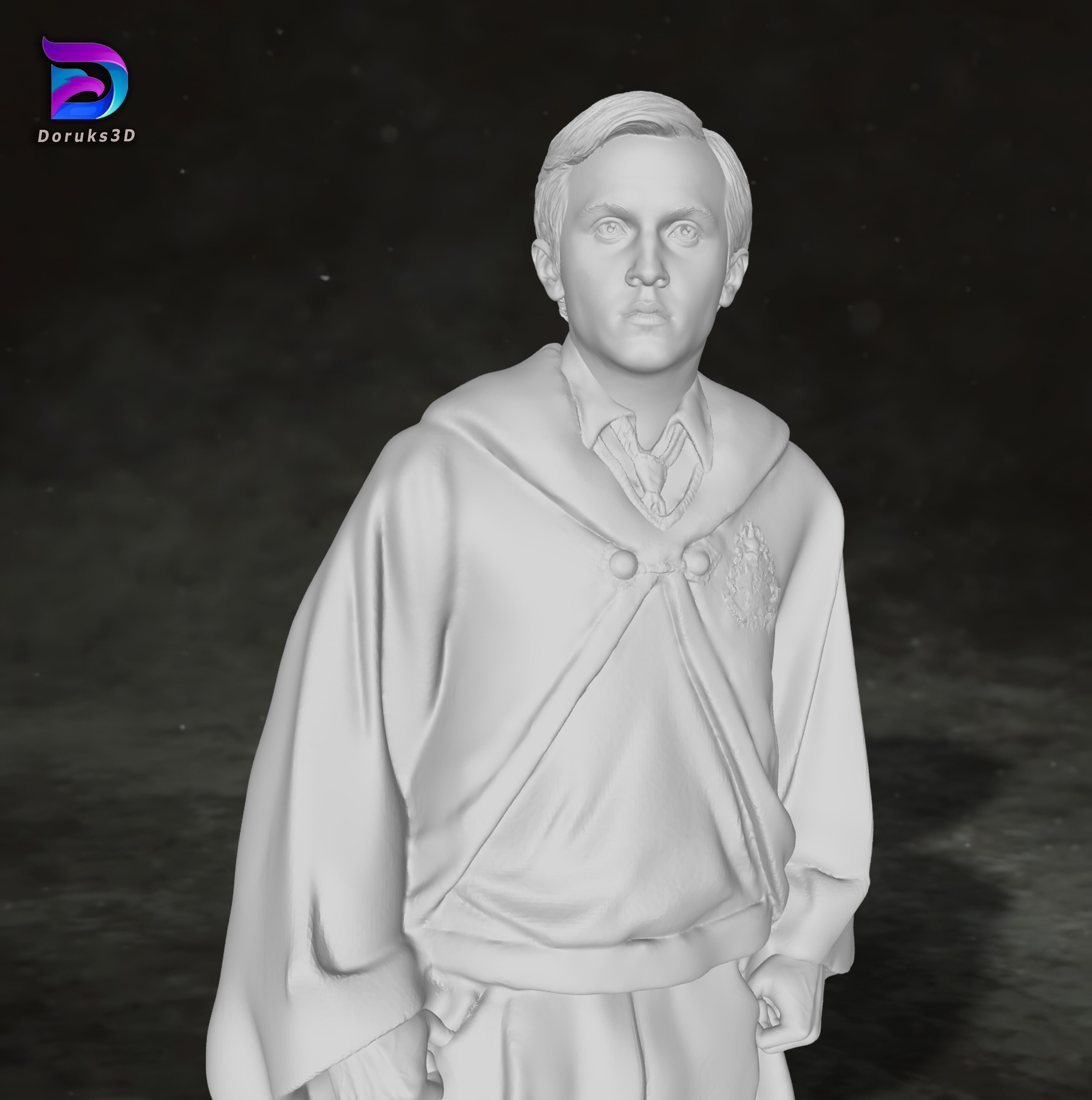 Draco Malfoy Harry Potter Action Figures Custom 3D print model 3D print model_4