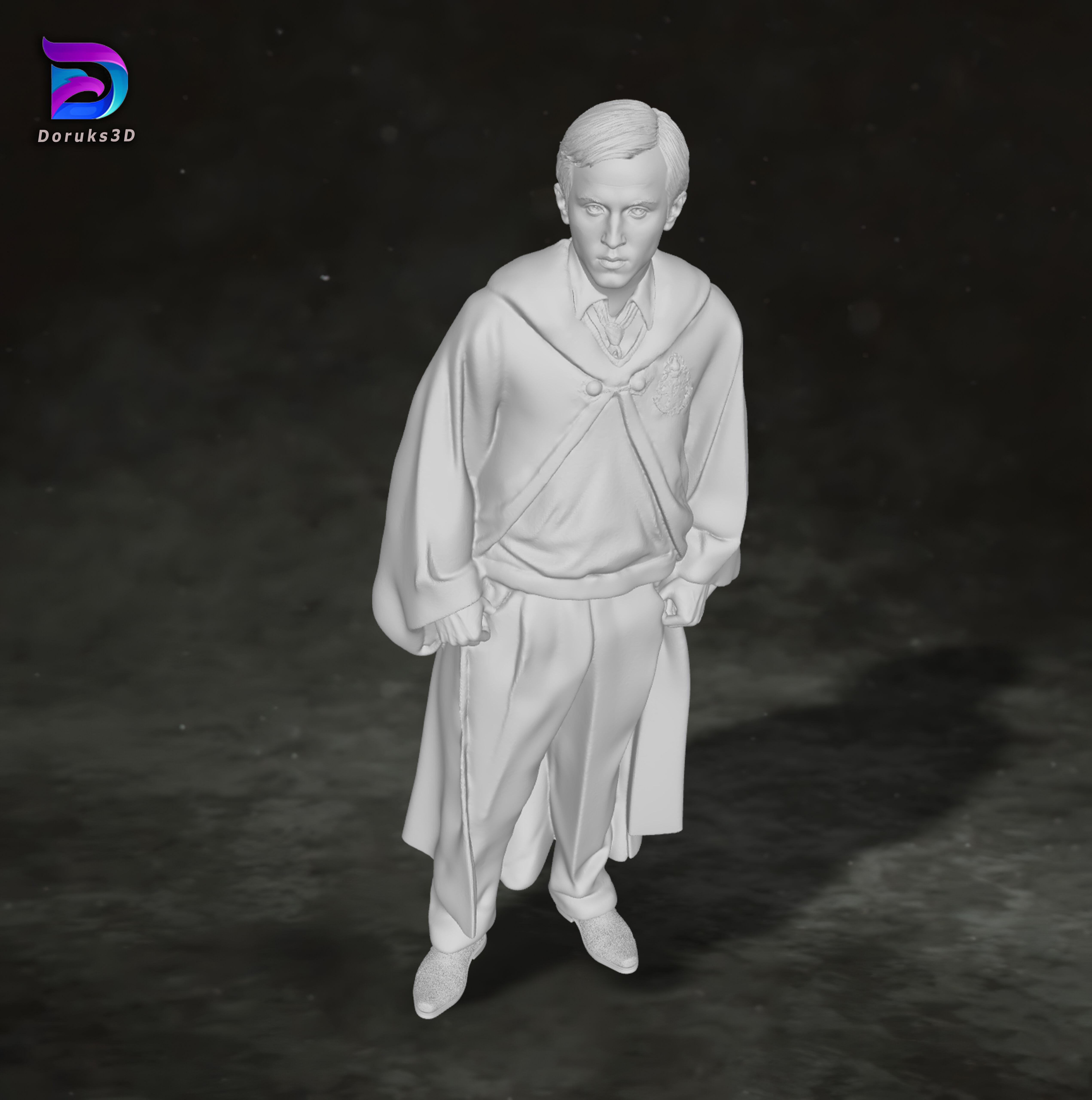 Draco Malfoy Harry Potter Action Figures Custom 3D print model 3D print model_5