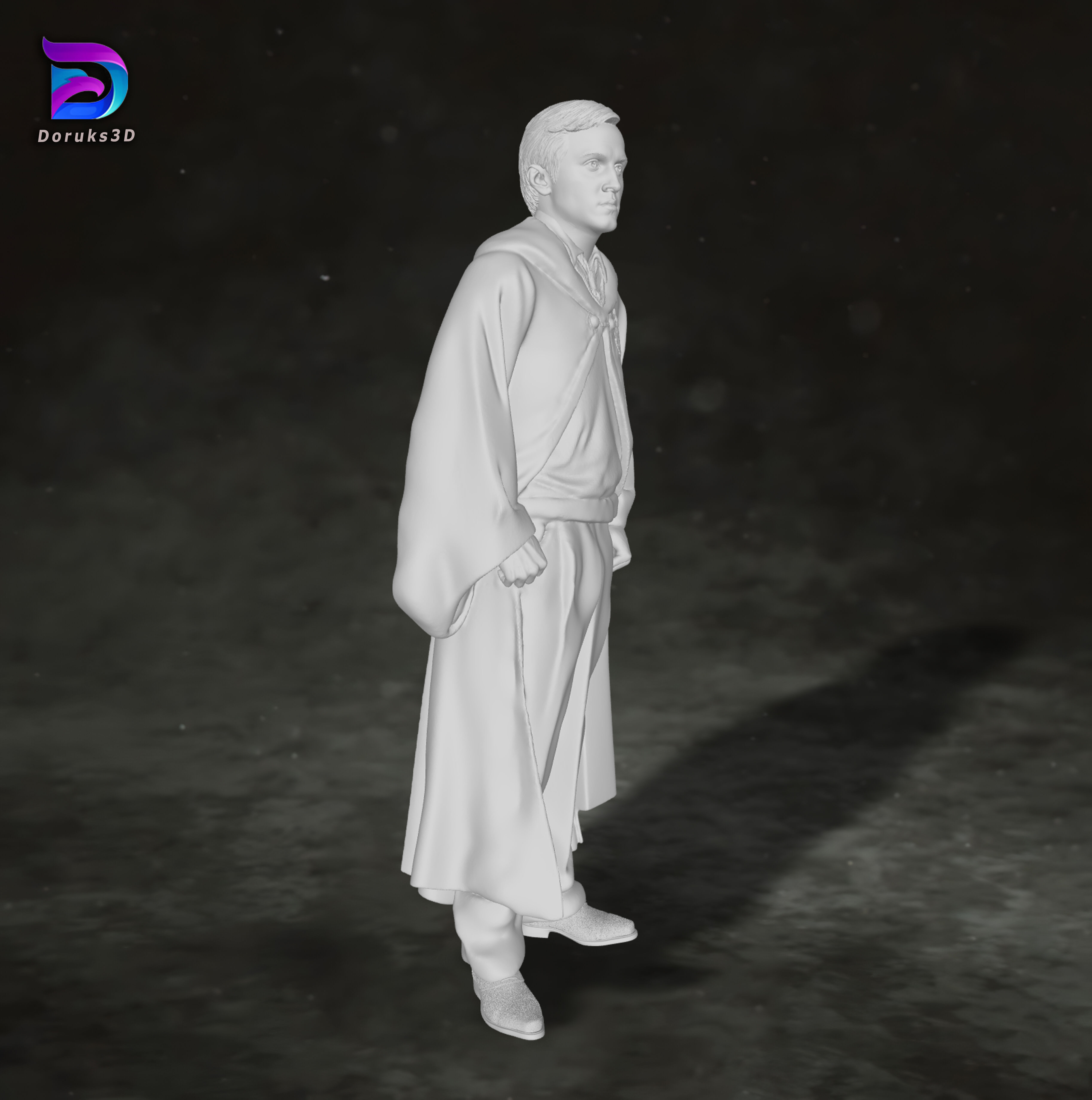 Draco Malfoy Harry Potter Action Figures Custom 3D print model 3D print model_2