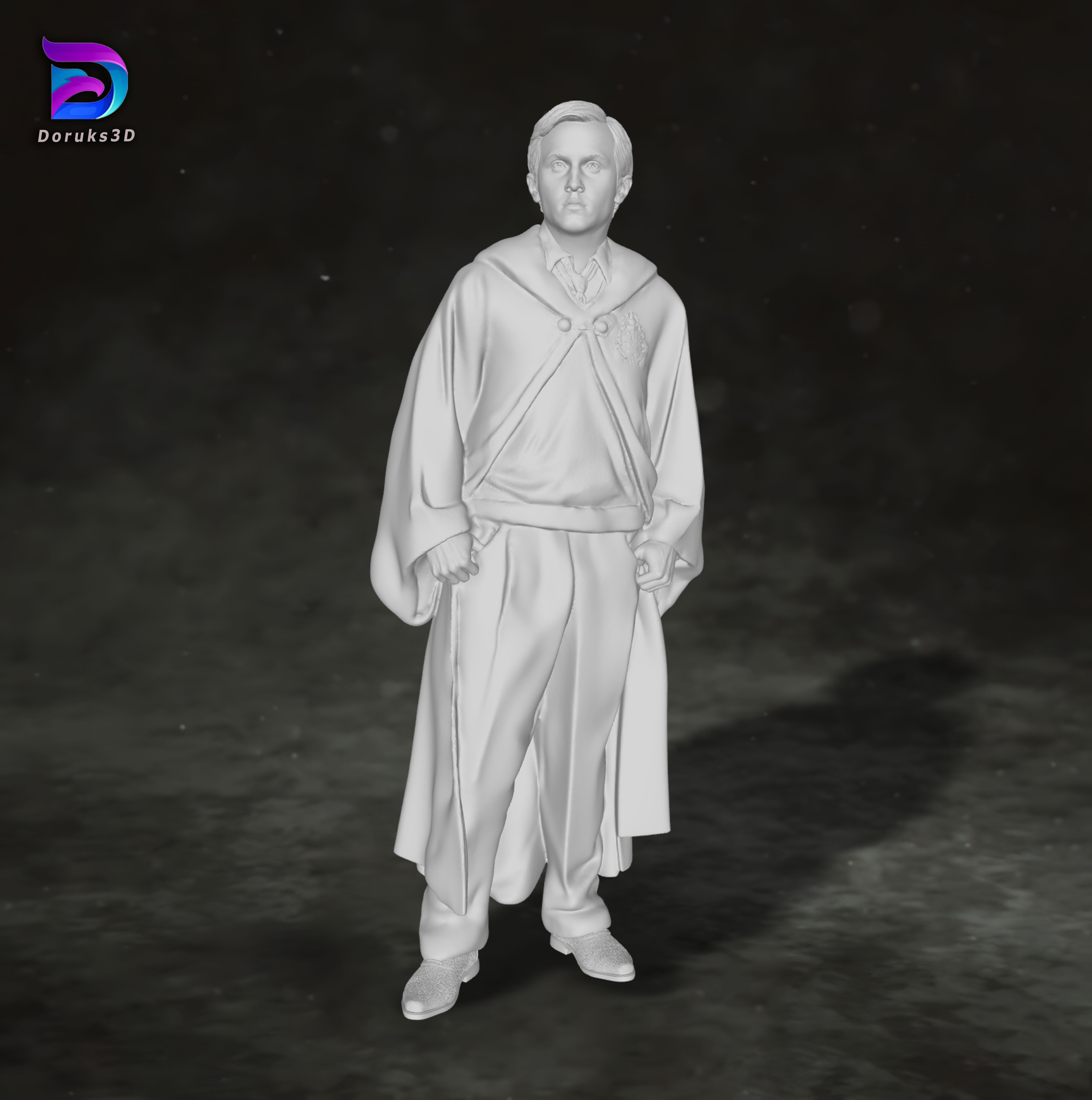 Draco Malfoy Harry Potter Action Figures Custom 3D print model 3D print model_10