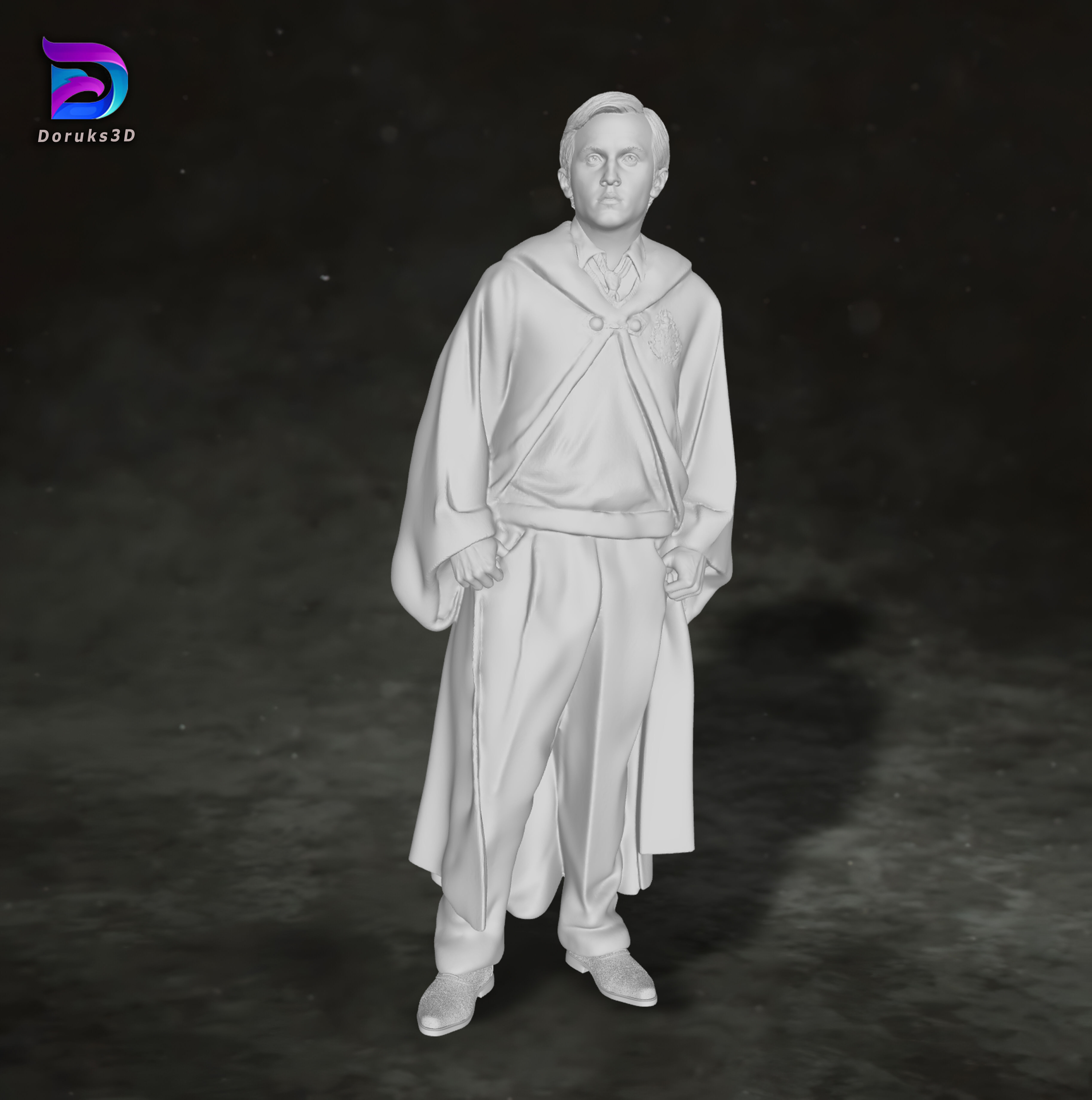 Draco Malfoy Harry Potter Action Figures Custom 3D print model 3D print model_1
