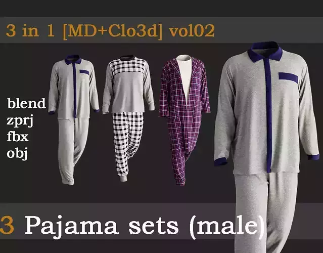 3 Pajama sets vol02