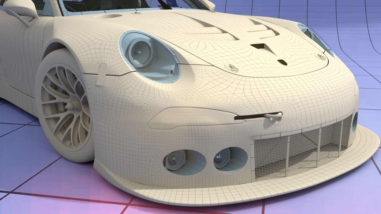 Porsche 2016 GT3 R - Dempsey Proton Racing Le Mans 3D model_16