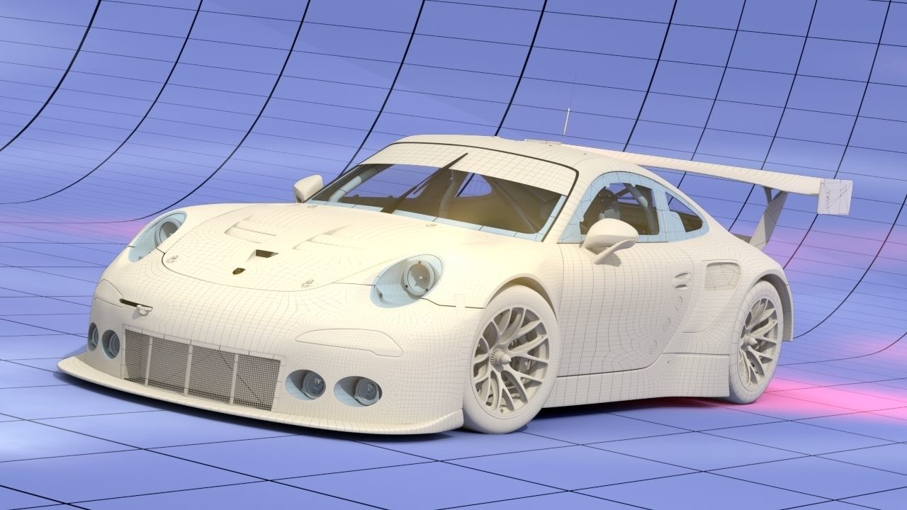 Porsche 2016 GT3 R - Dempsey Proton Racing Le Mans 3D model_10