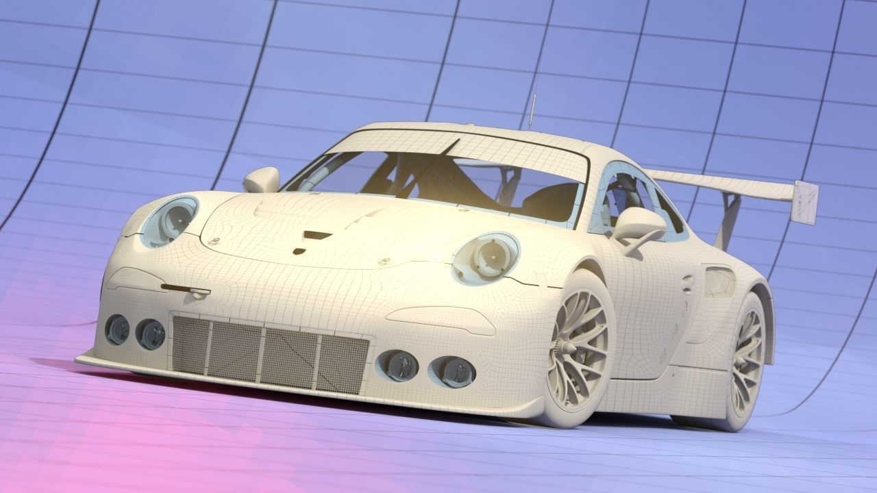 Porsche 2016 GT3 R - Dempsey Proton Racing Le Mans 3D model_12