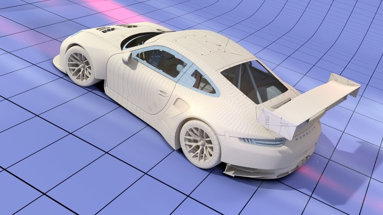 Porsche 2016 GT3 R - Dempsey Proton Racing Le Mans 3D model_8