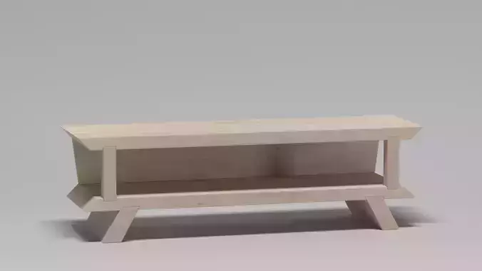 Modern Minimalist Bench with Storage