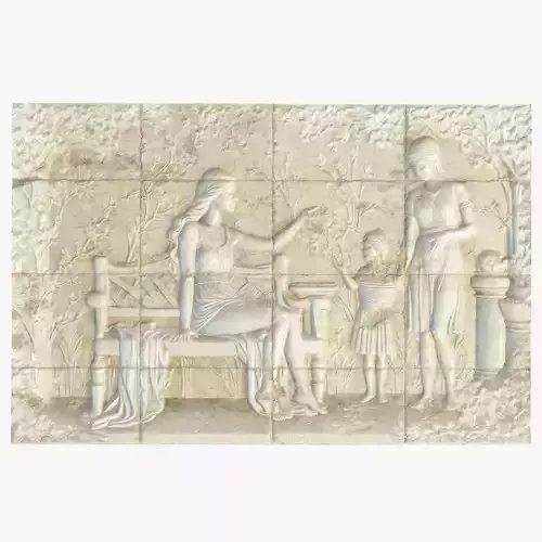 Bas-relief wall panel PBR