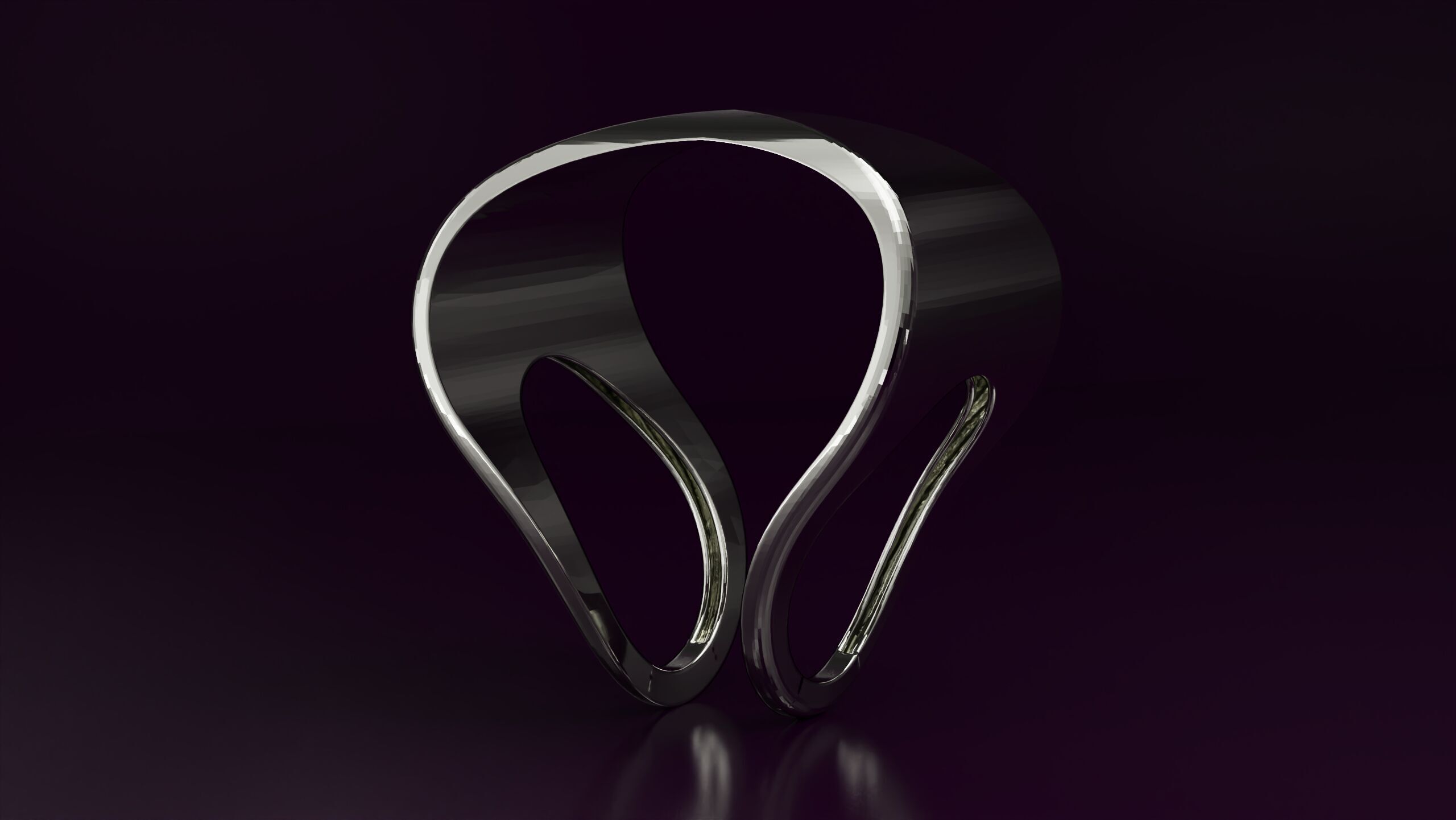 free form ring N57 3D print model_1