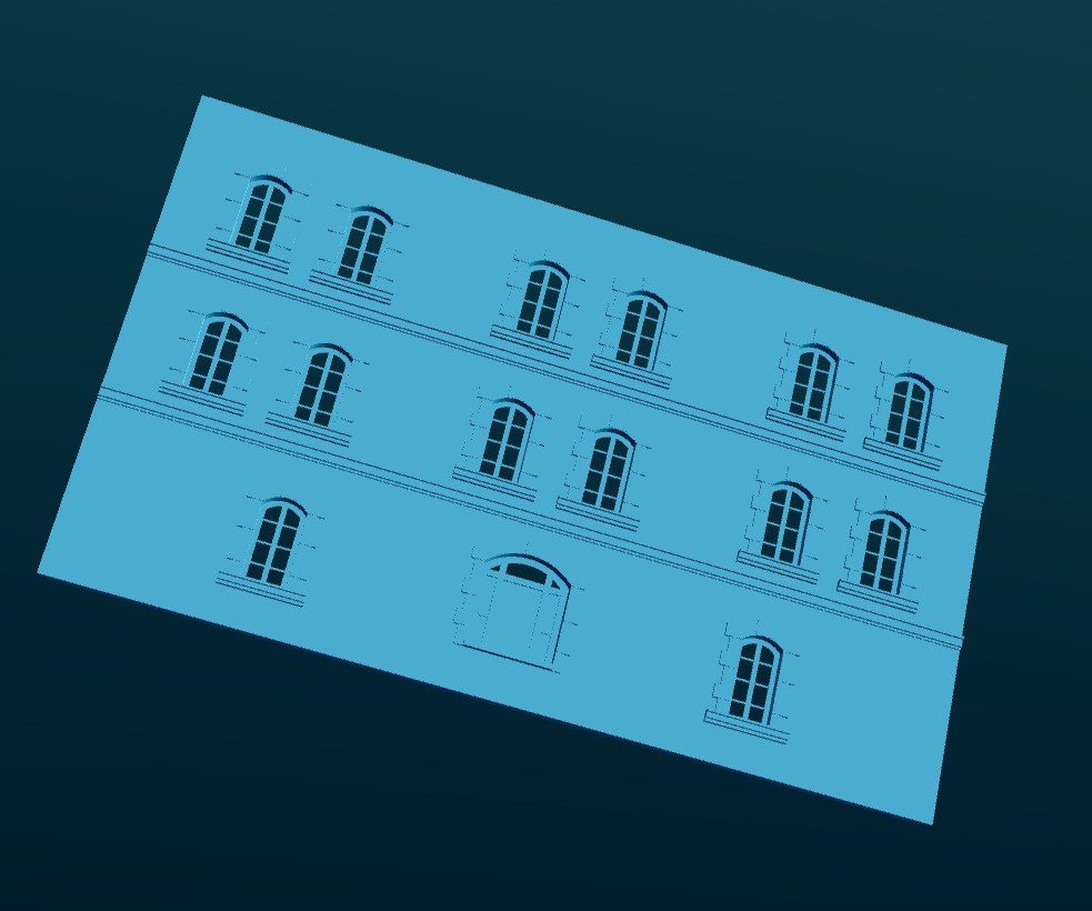 Grand Village Mansion from Southern France 3D print model_3