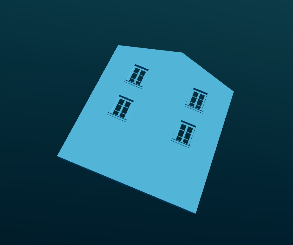 Grand Village Mansion from Southern France 3D print model_5