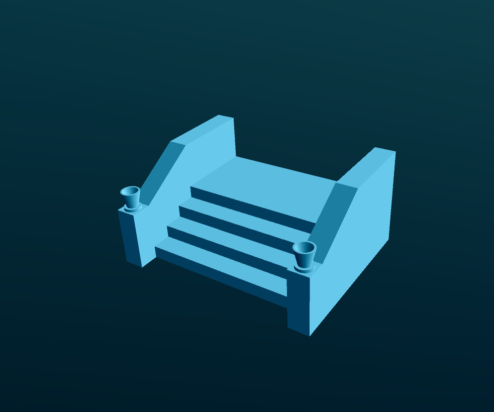 Grand Village Mansion from Southern France 3D print model_10