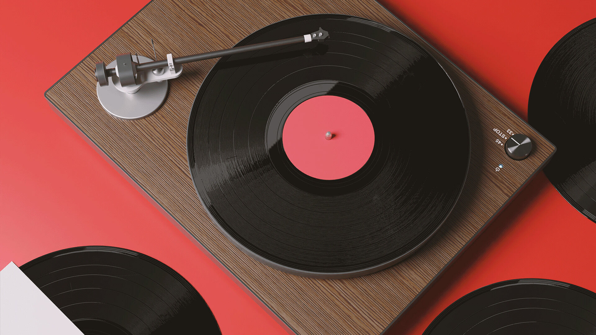 Turntable 3D model_6