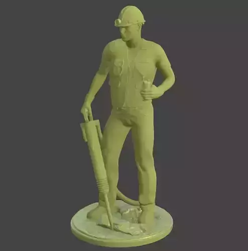 Miner Guy 3D print model