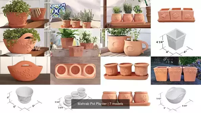 Mehrab Pot Planter
