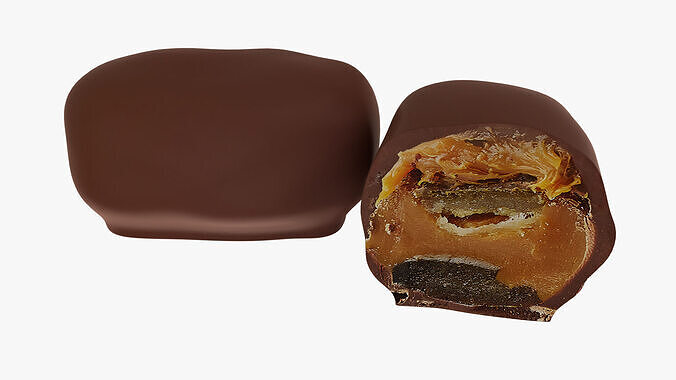 Helena Chocoteja ORANGE Chocolate Low-poly 3D model 4