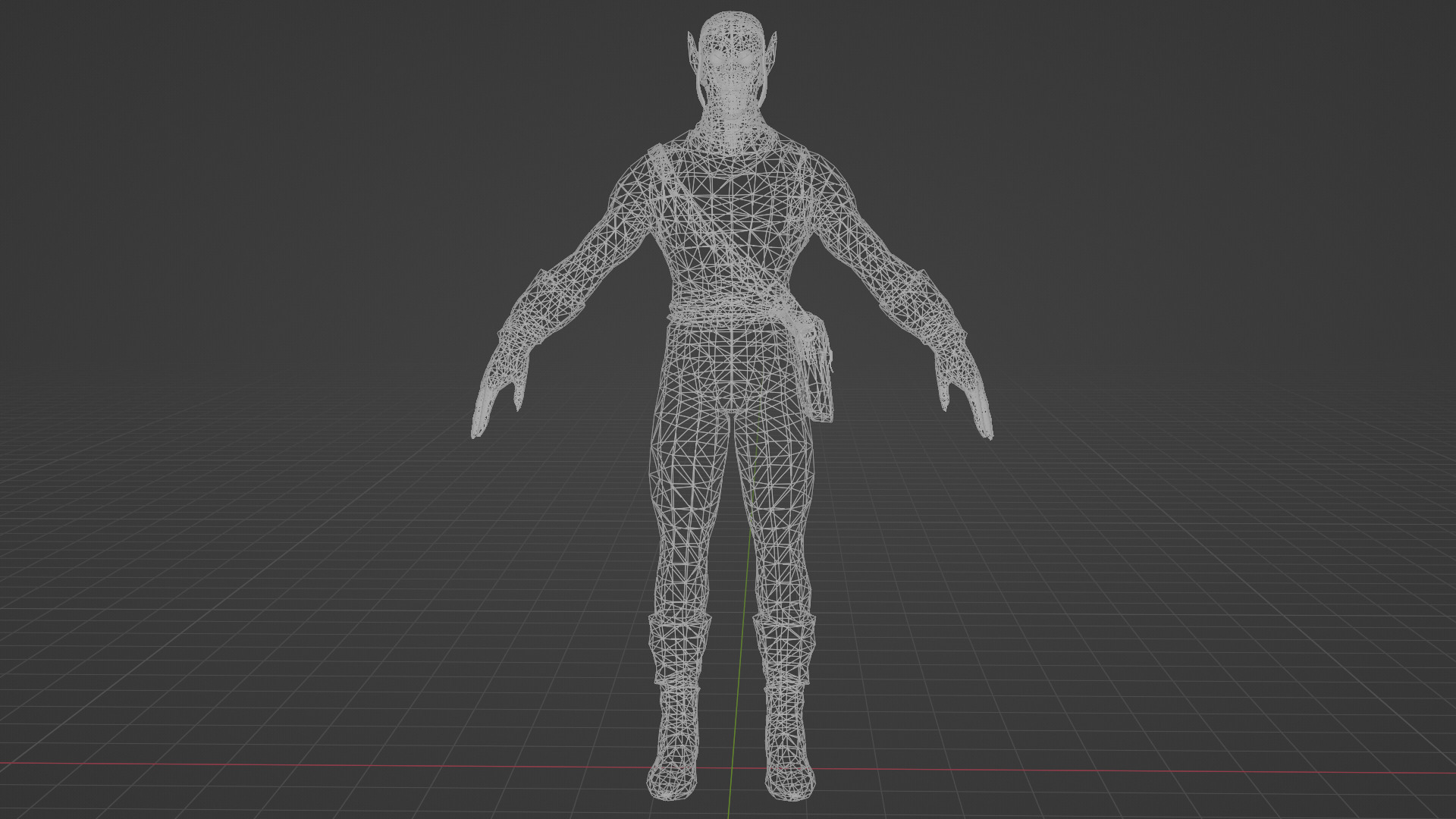 Green Goblin  Low-poly 3D model_10