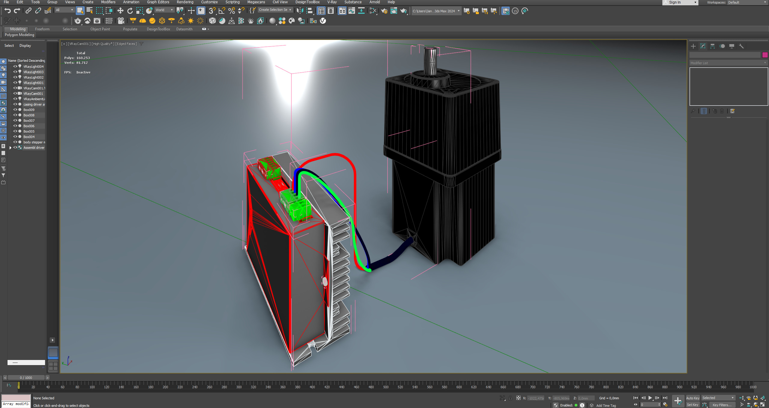 driver stepper motor and stepper motor 3D model_7