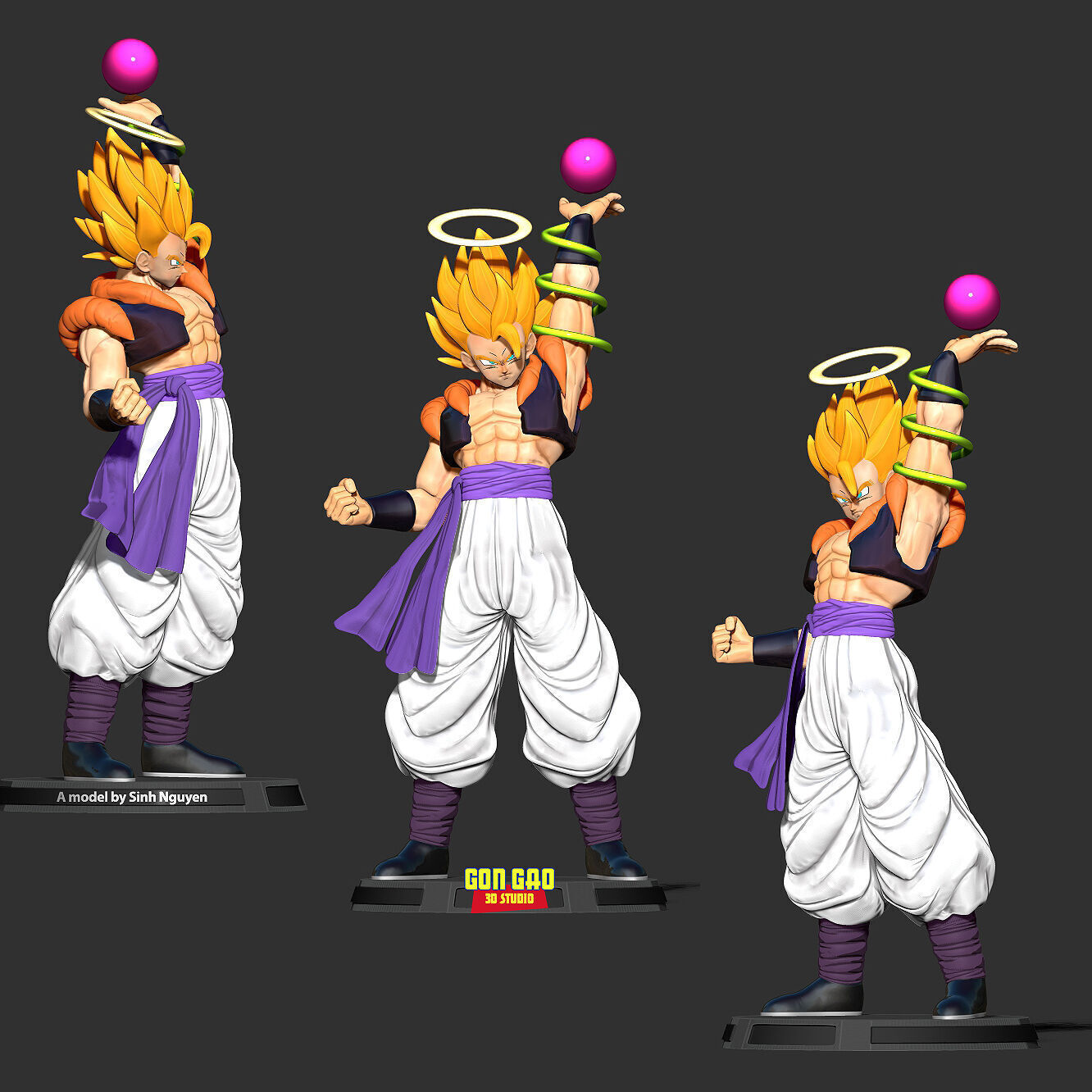 Super Gogeta - Dragon Ball 3D print model_3