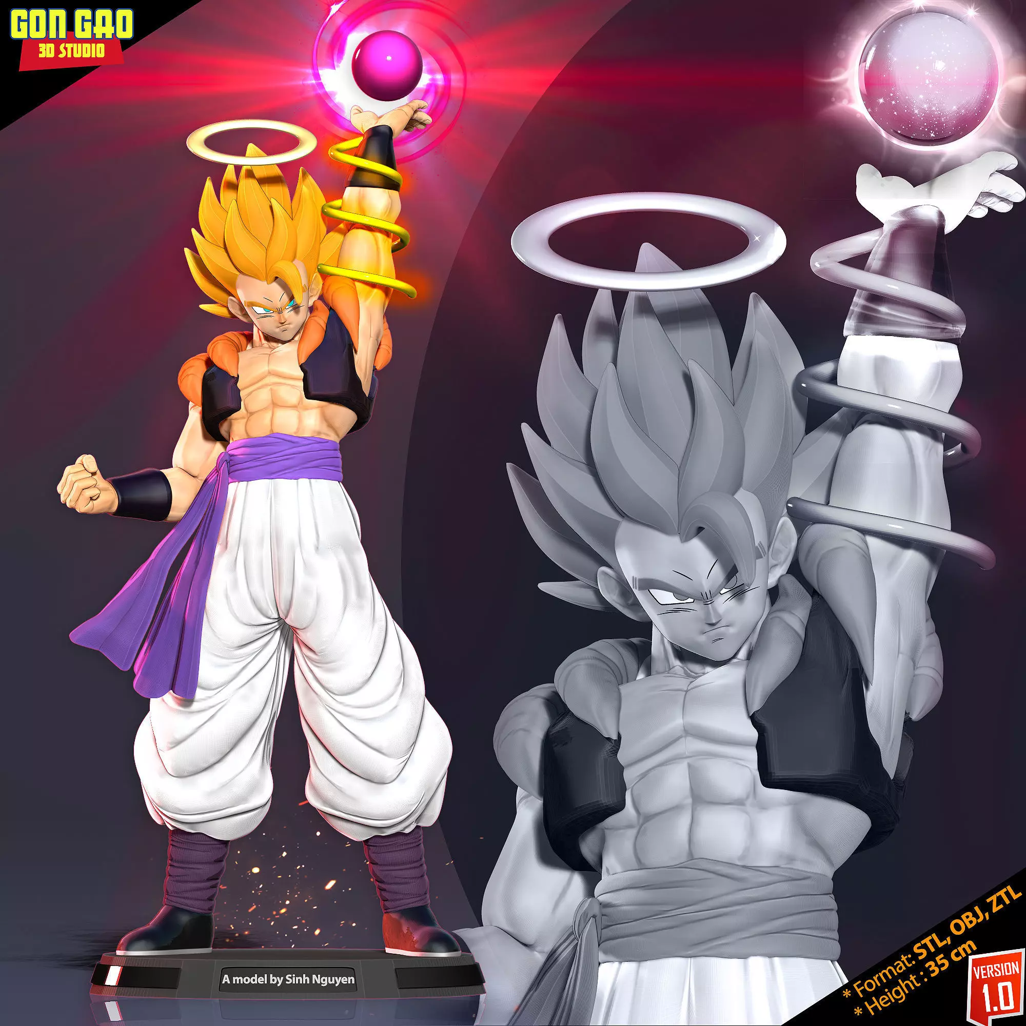 Super Gogeta - Dragon Ball 3D print model_0