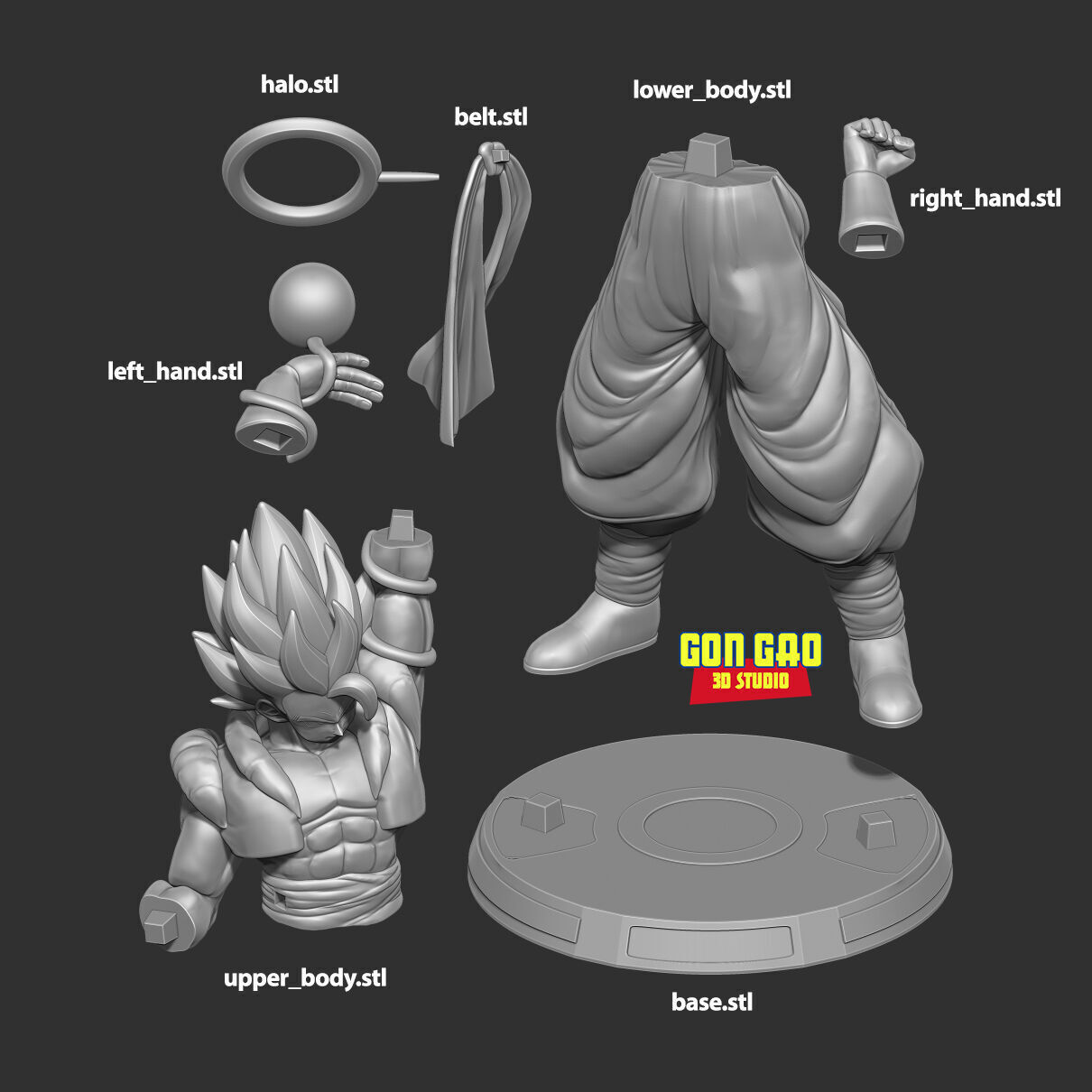 Super Gogeta - Dragon Ball 3D print model_2