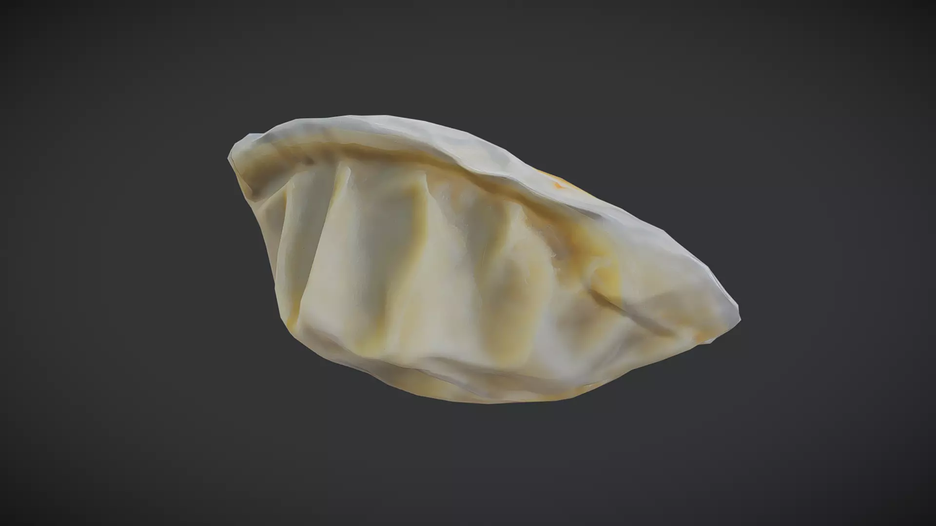 Dumpling 3 Low-poly 3D model_0