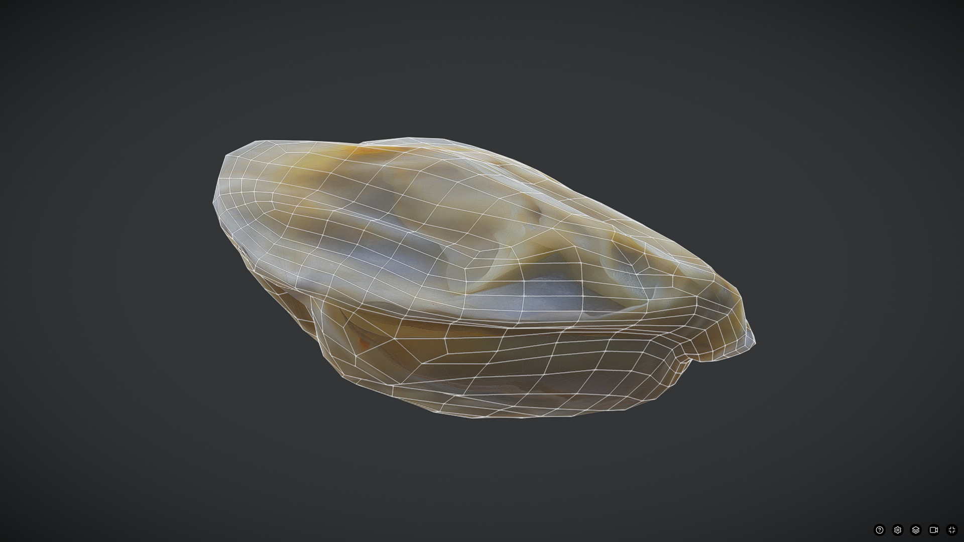 Dumpling 3 Low-poly 3D model_4