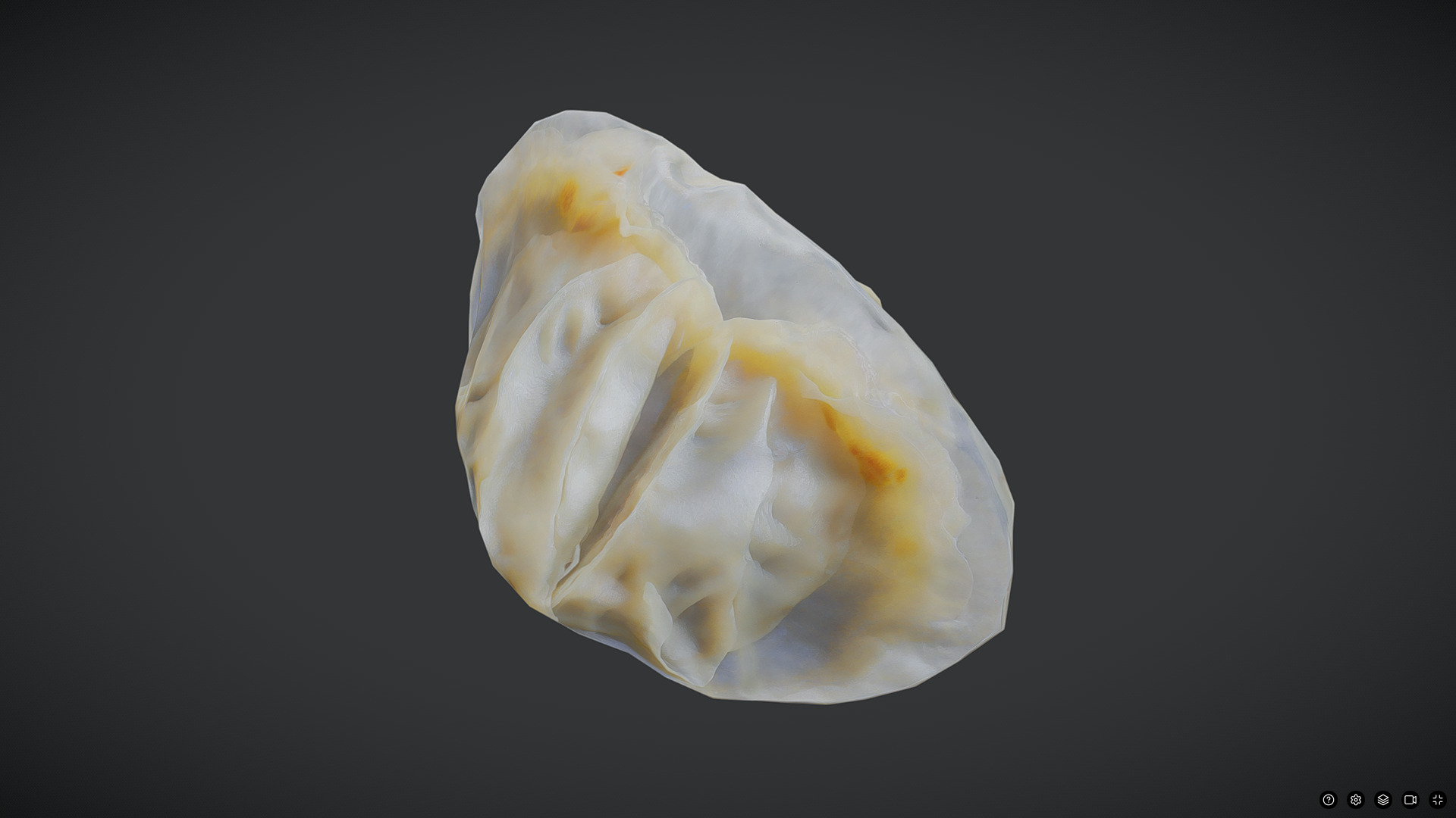 Dumpling 3 Low-poly 3D model_5