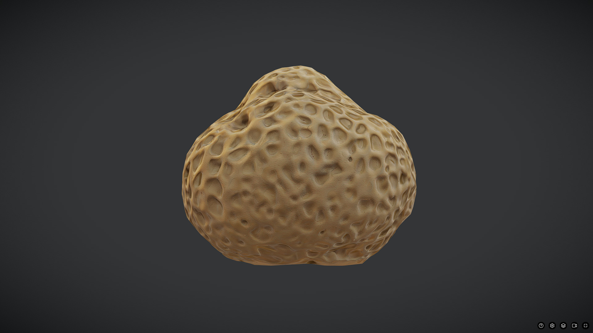 Sea Sponge Low-poly 3D model_3