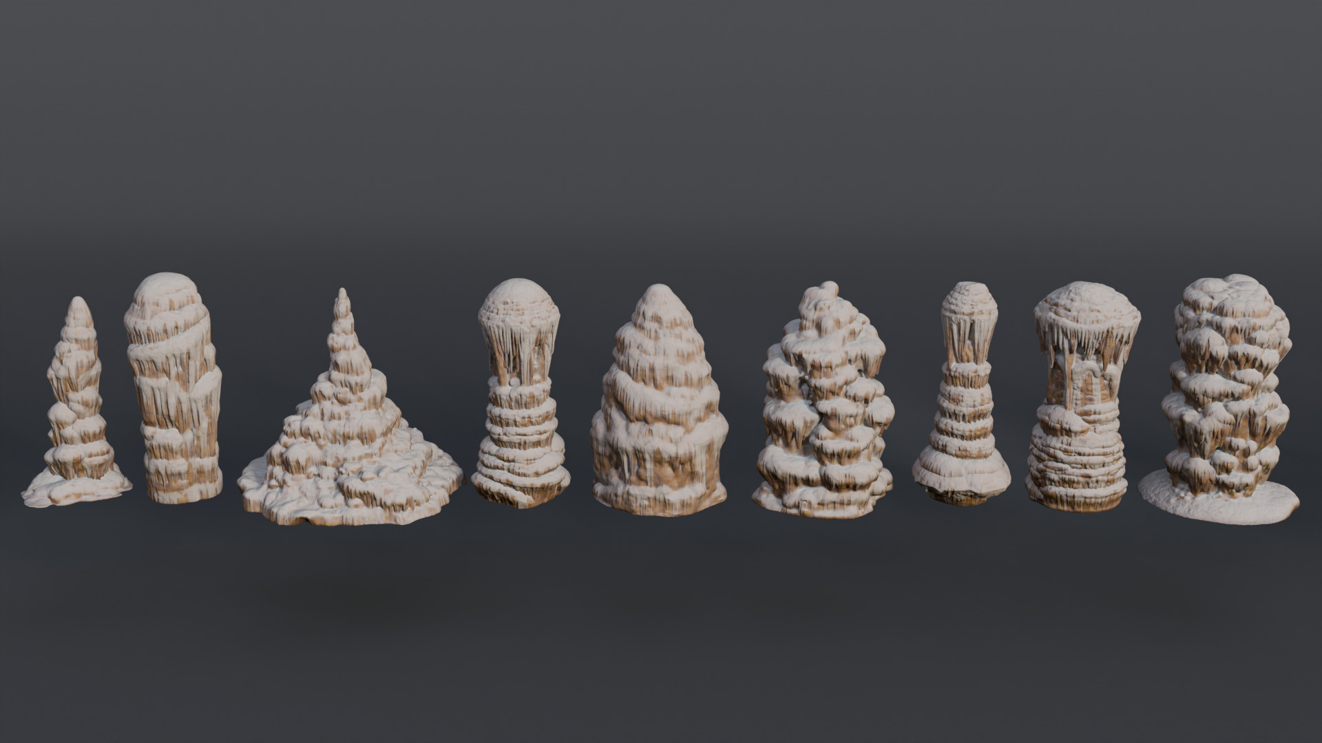 26 Cave Stalactites - 250318 3D model_2