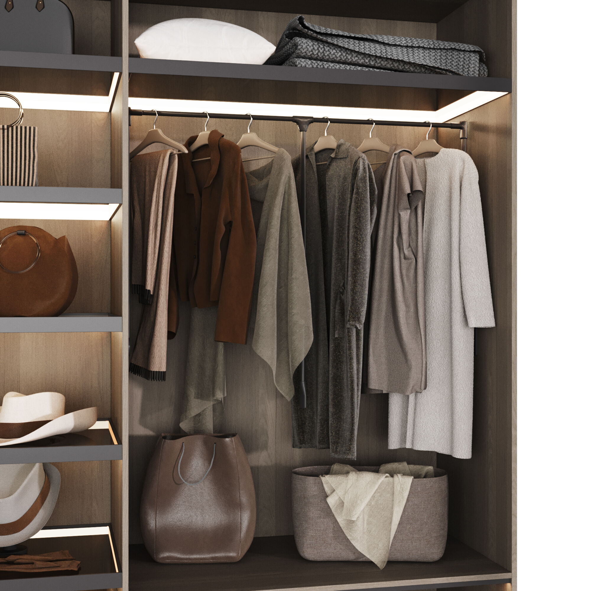Wardrobe with filling 51 3D model_6