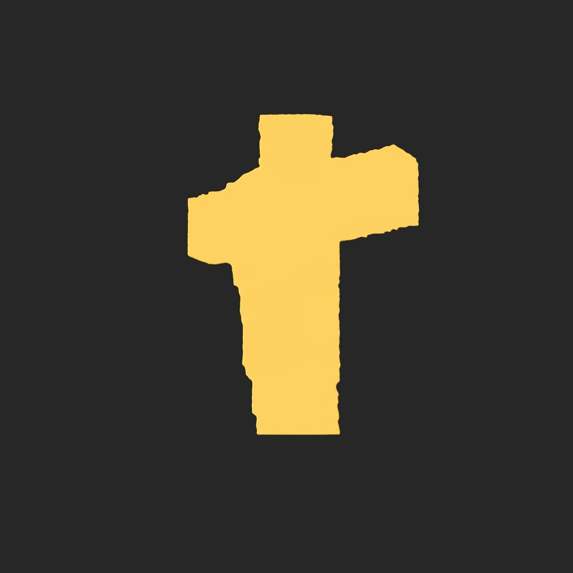 Jesus Cross Pendant 03 3D print model_12