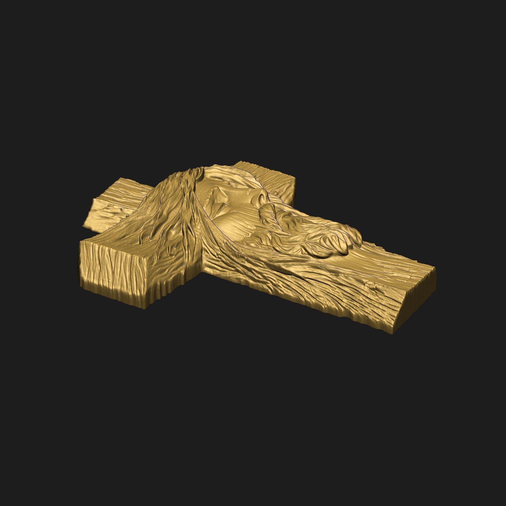Jesus Cross Pendant 03 3D print model_14